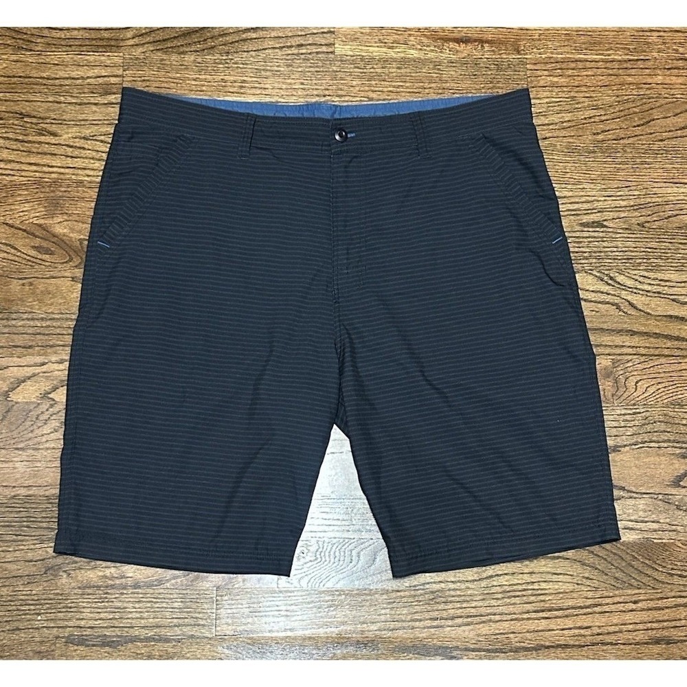 Prana Ansa Men's Blue Striped Stretch Quick Dry Outdoor Hybrid Shorts Sz 40